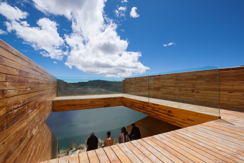 Illustration for article titled This High-Altitude Overlook Perfectly Frames a Volcano